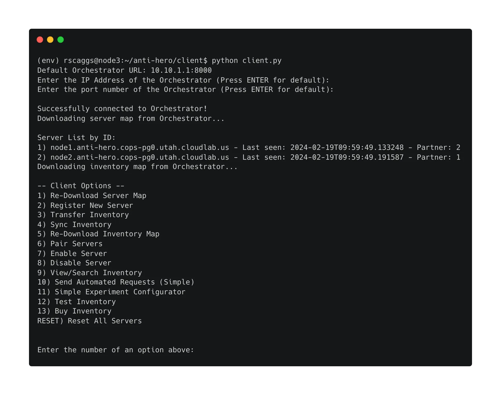 Mainframe's Magic Schedule Builder on the homepage