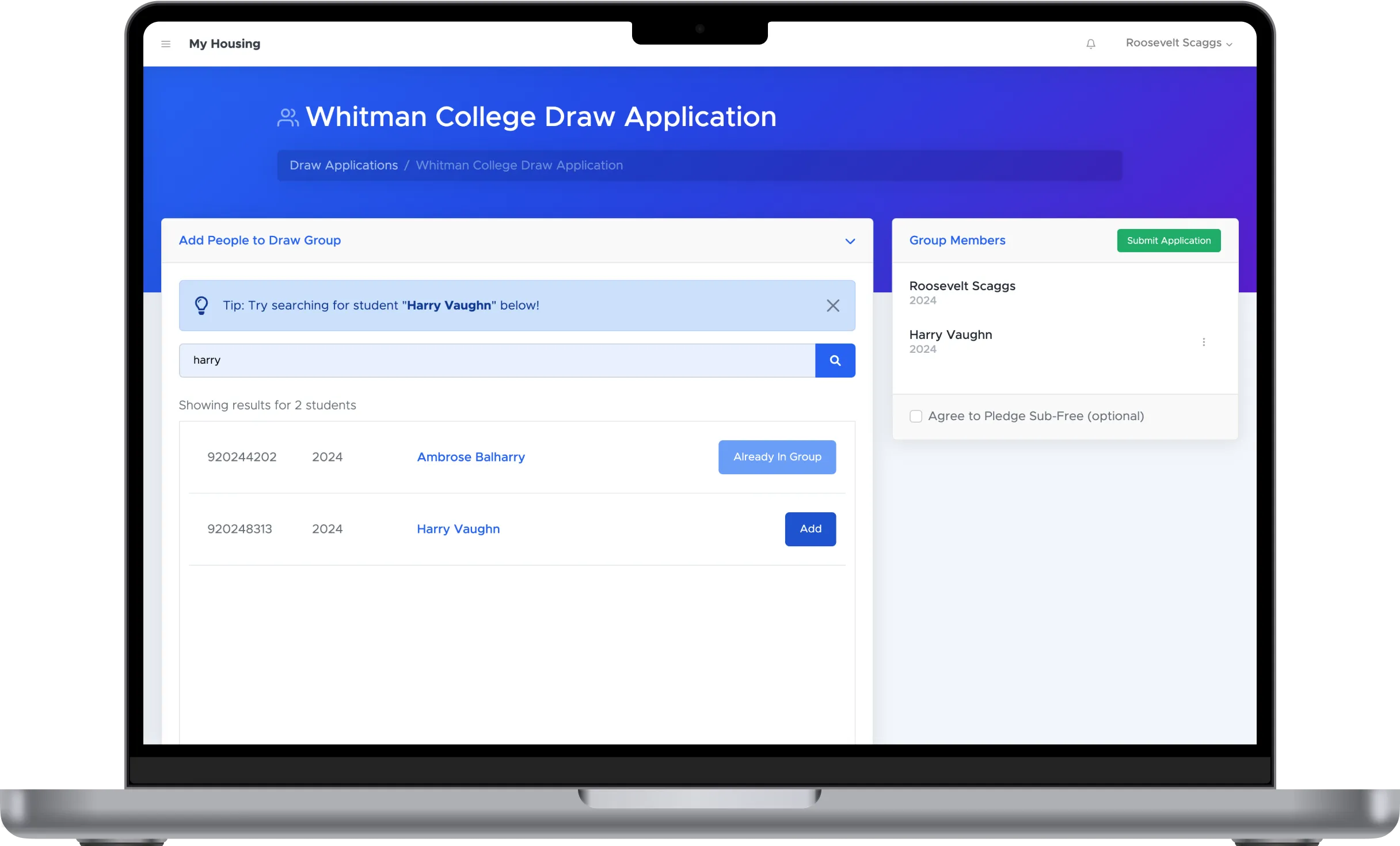 Mainframe's Magic Schedule Builder on the homepage