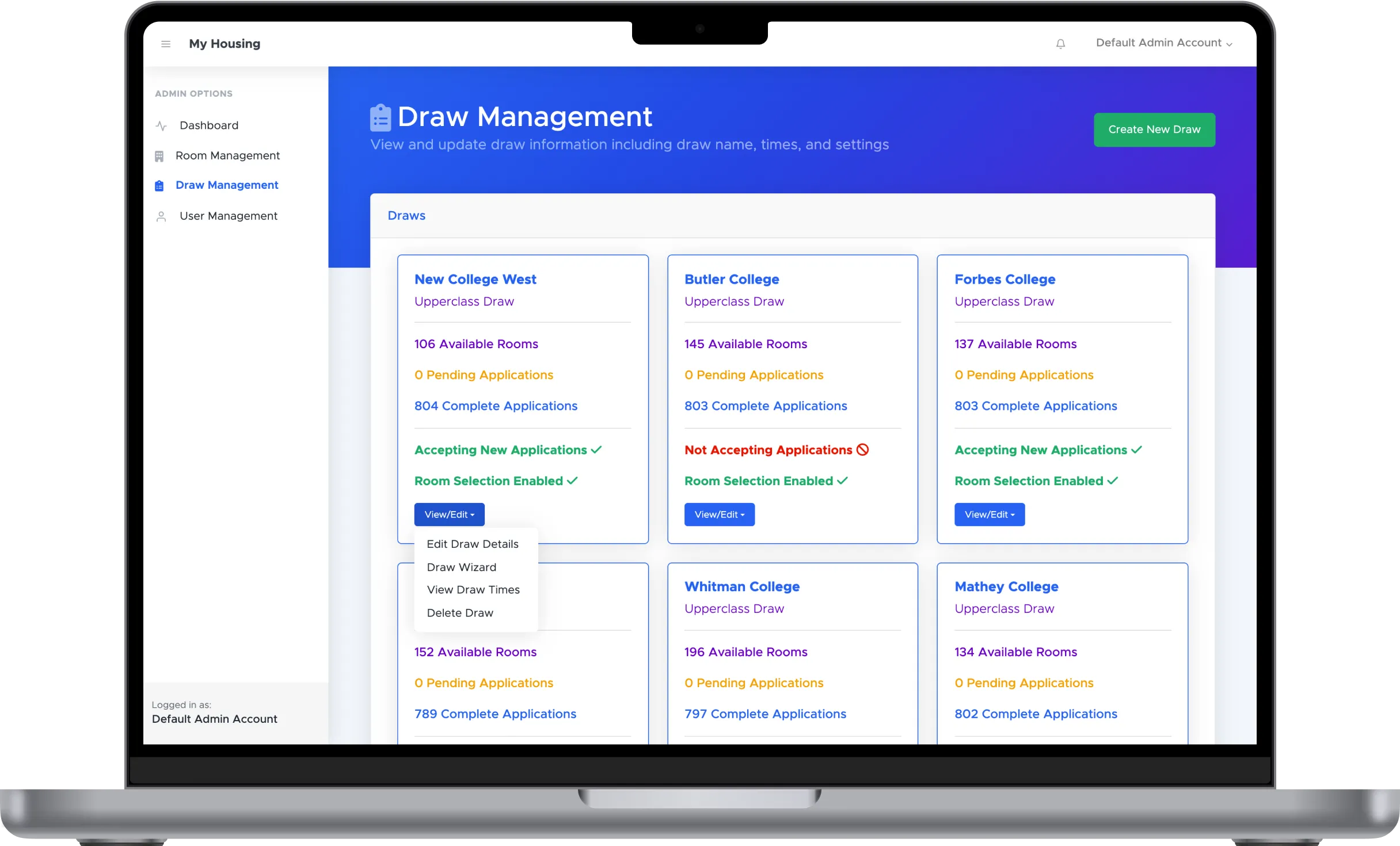 Mainframe's Magic Schedule Builder on the homepage