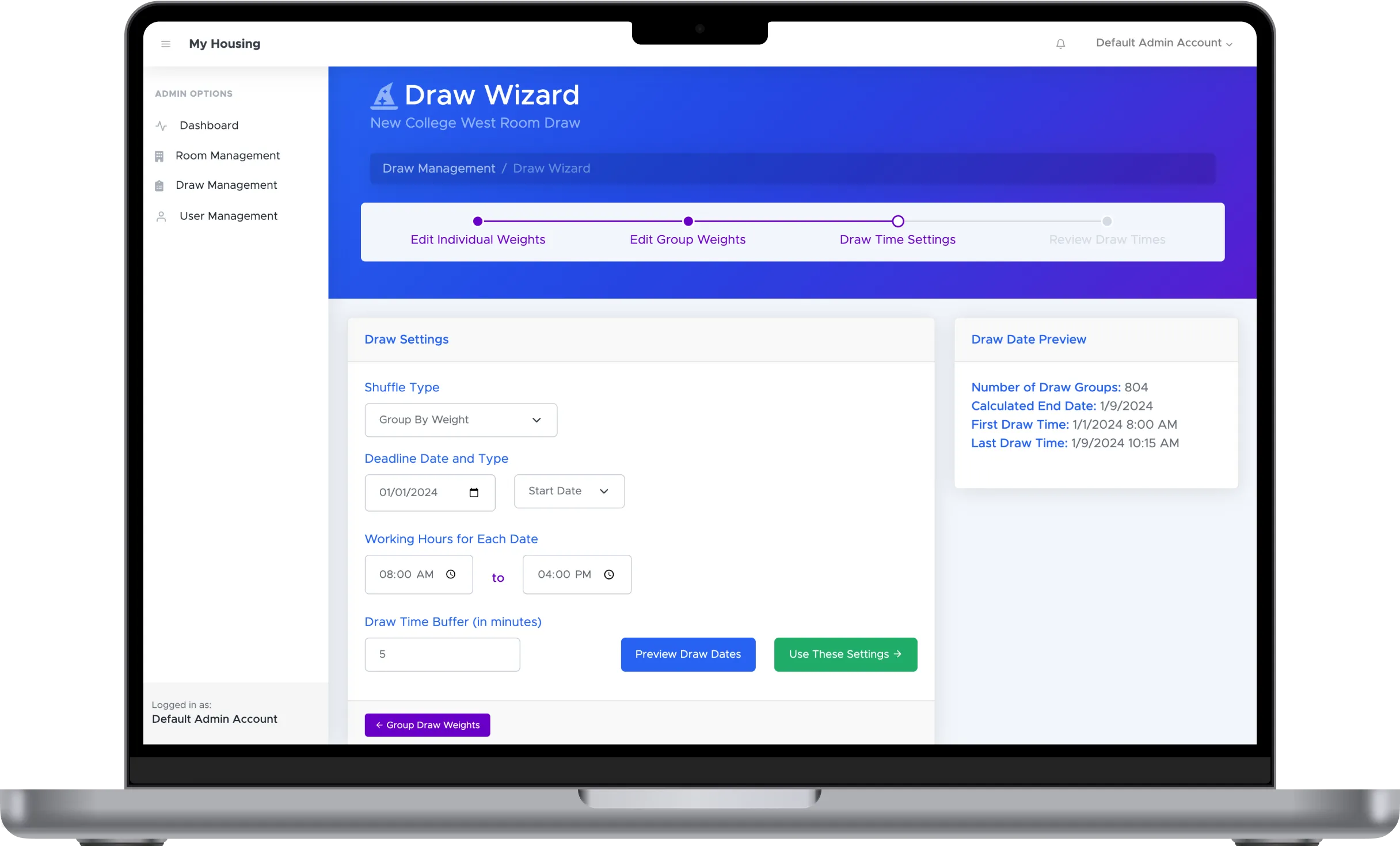Mainframe's Magic Schedule Builder on the homepage