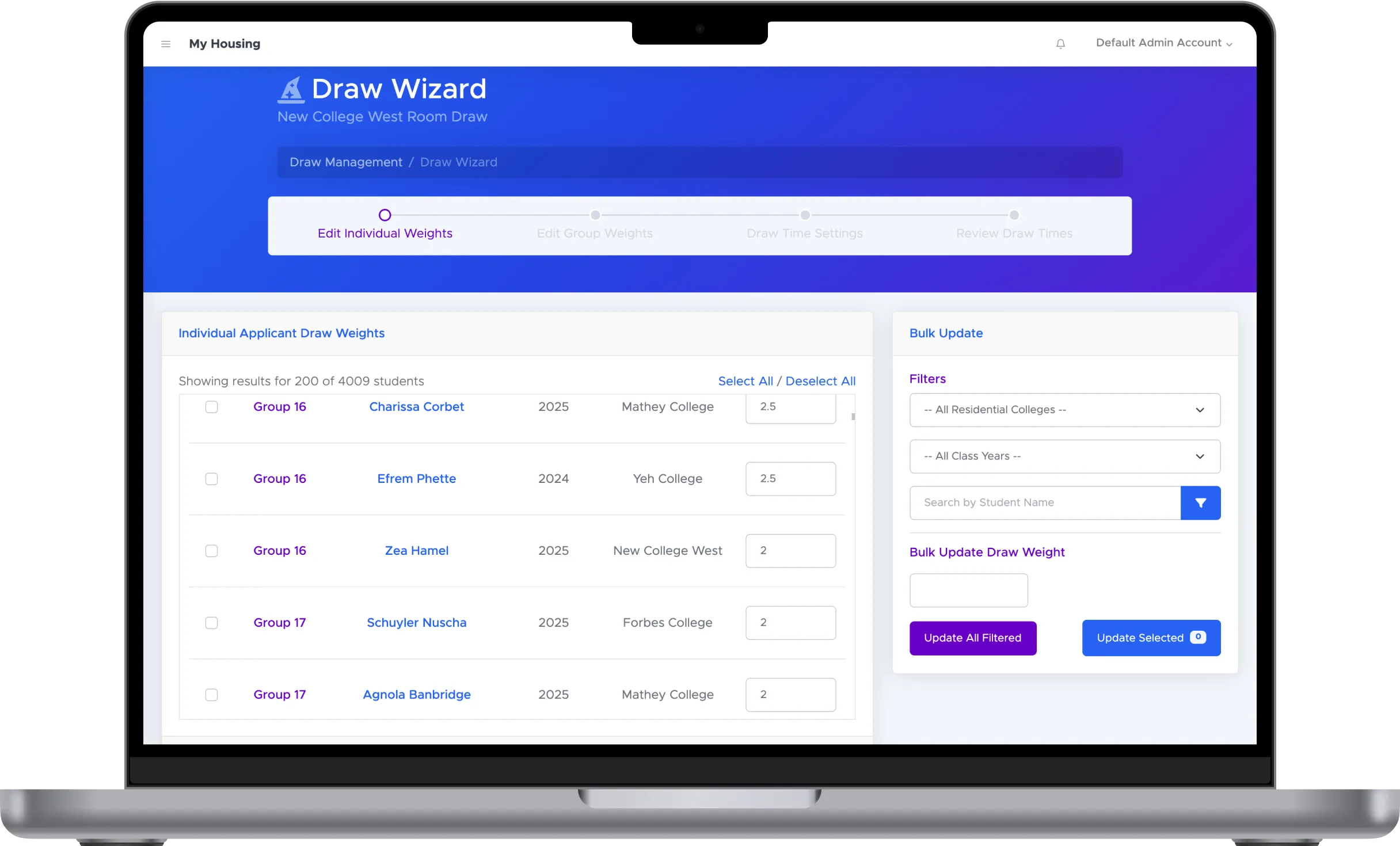 Mainframe's Magic Schedule Builder on the homepage