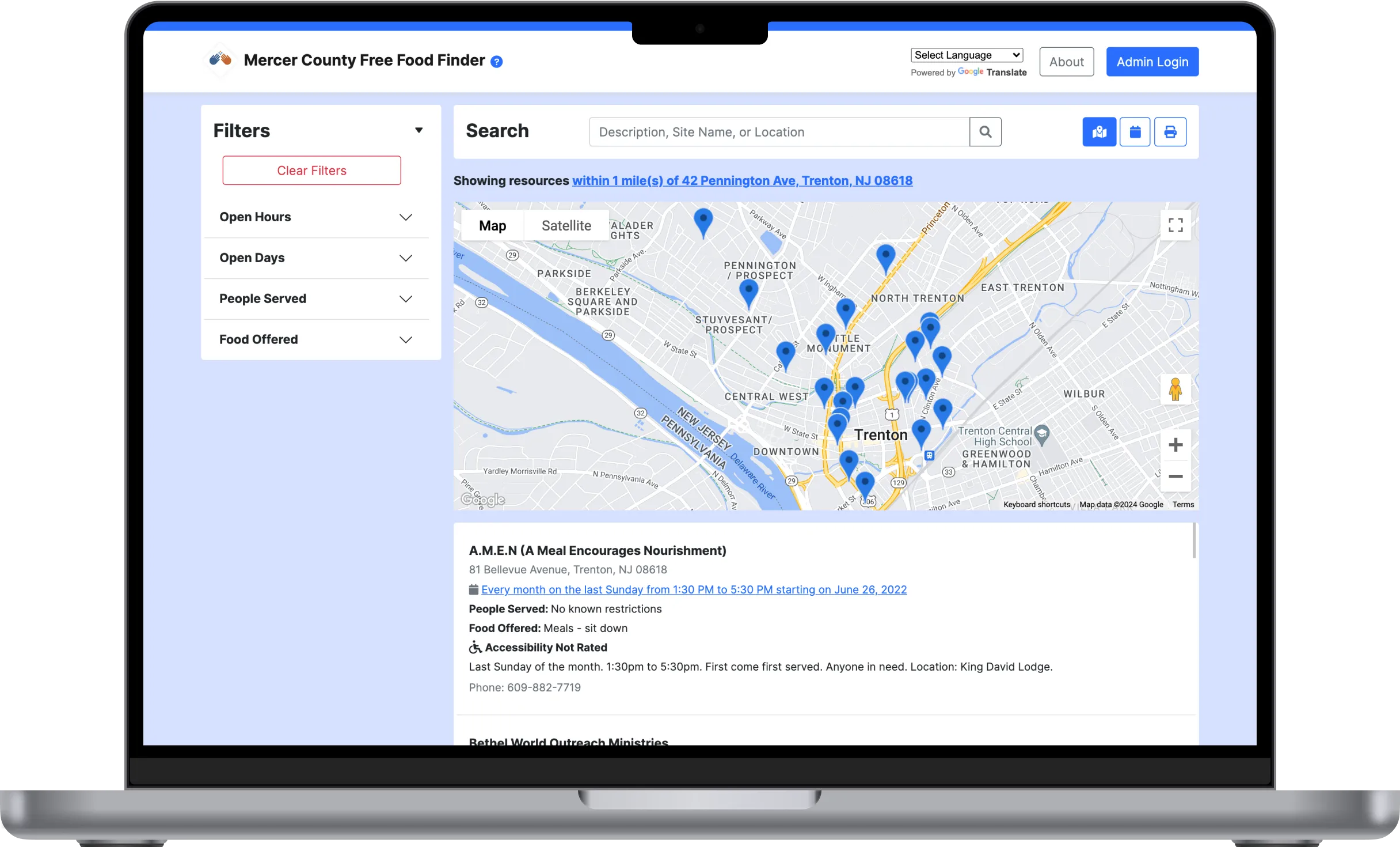 Mainframe's Magic Schedule Builder on the homepage
