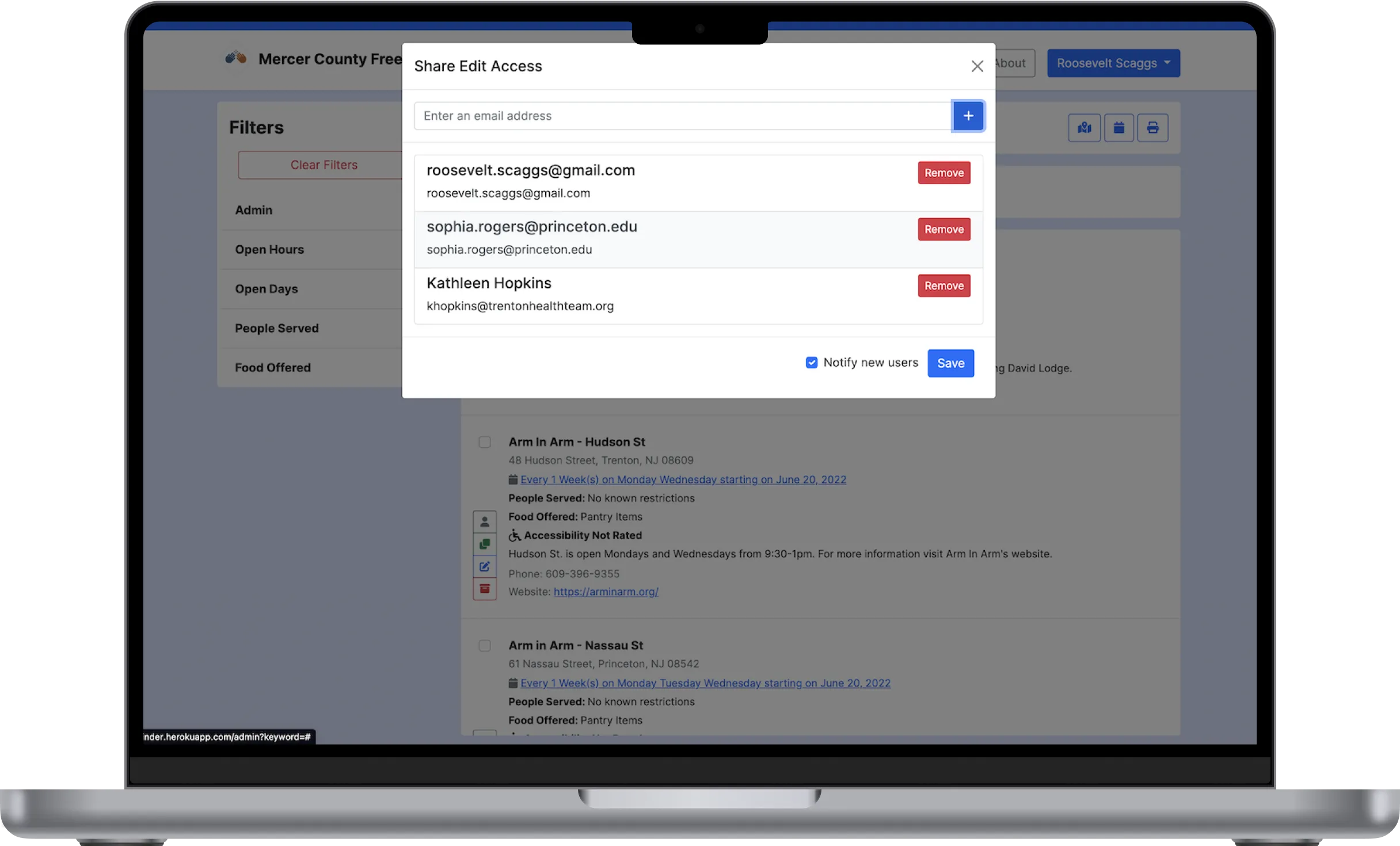 Mainframe's Magic Schedule Builder on the homepage