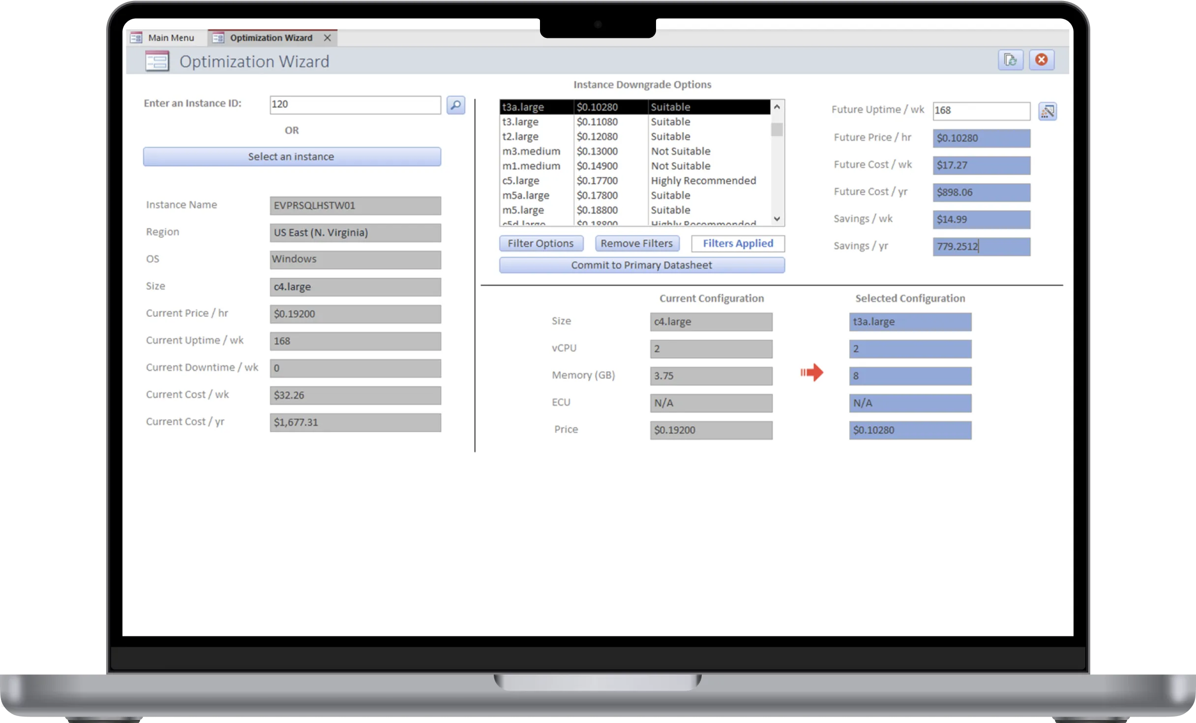 Mainframe's Magic Schedule Builder on the homepage
