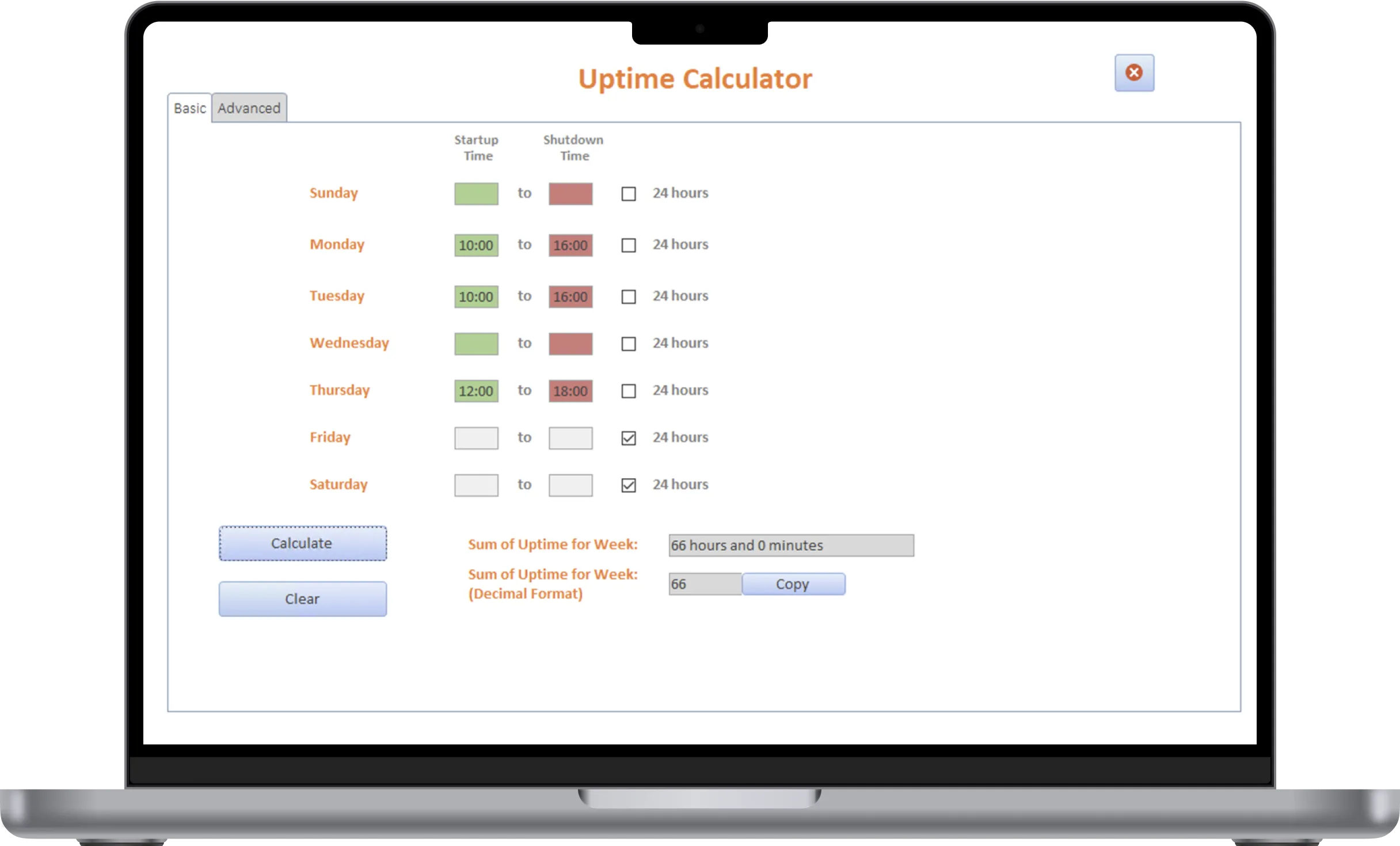 Mainframe's Magic Schedule Builder on the homepage