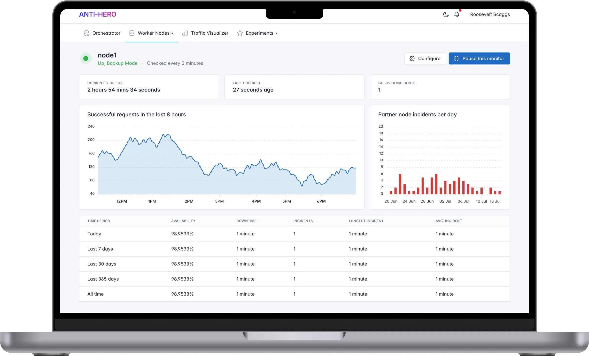 Mainframe's Magic Schedule Builder on the homepage